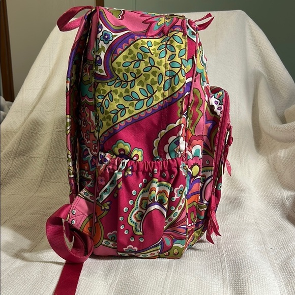 VERA BRADLEY Colorful Paisley / Floral Backpack main image 9
